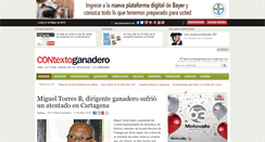 Desktop Screenshot of contextoganadero.com